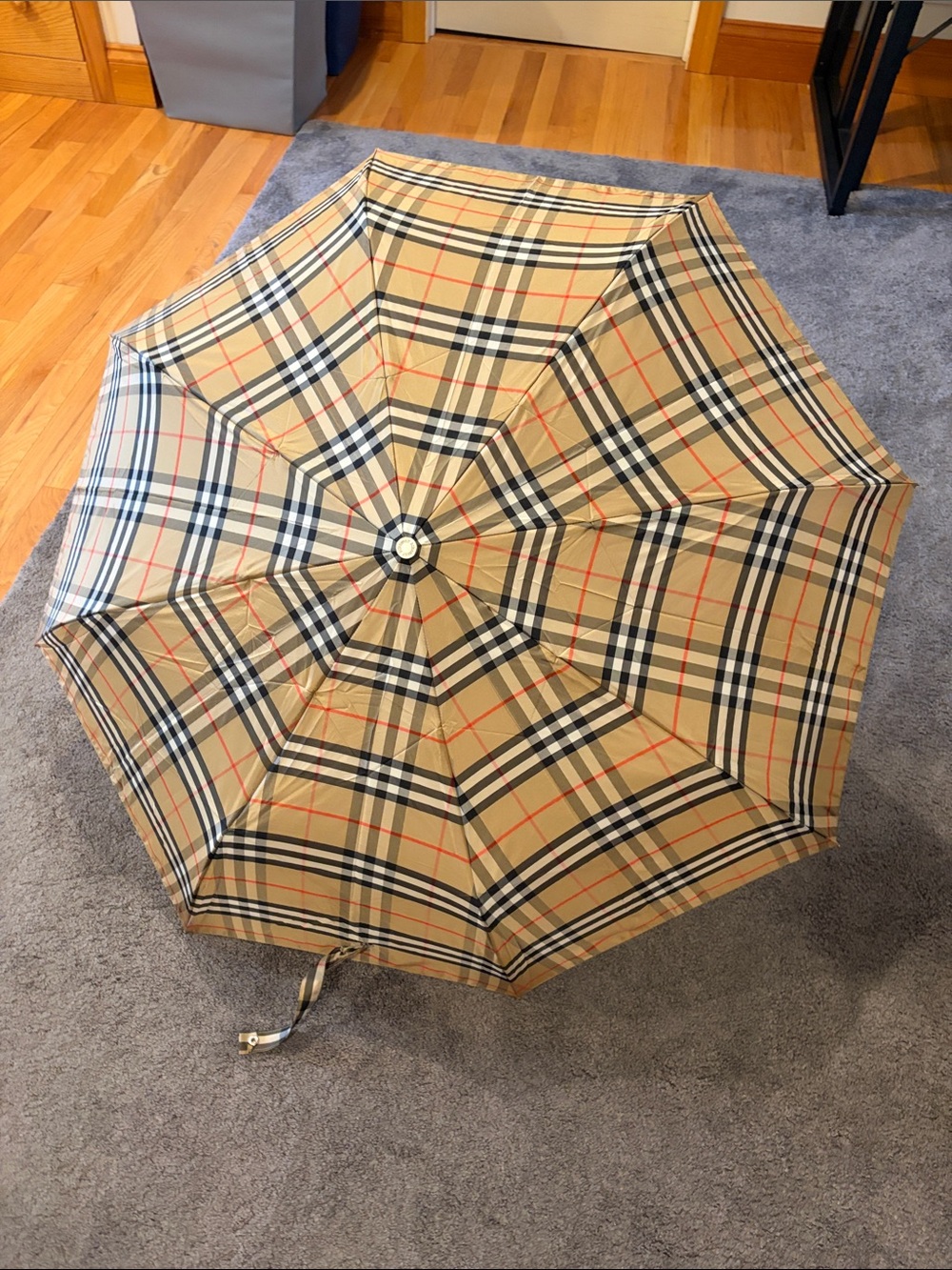 Authentic Burberry Plaid Umbrella